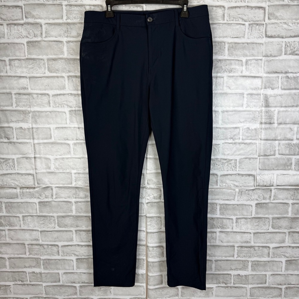 Vuori Meta Pant Mens 34 x 32 Dark Navy Technical 5-Pocket Stretch Trousers V430